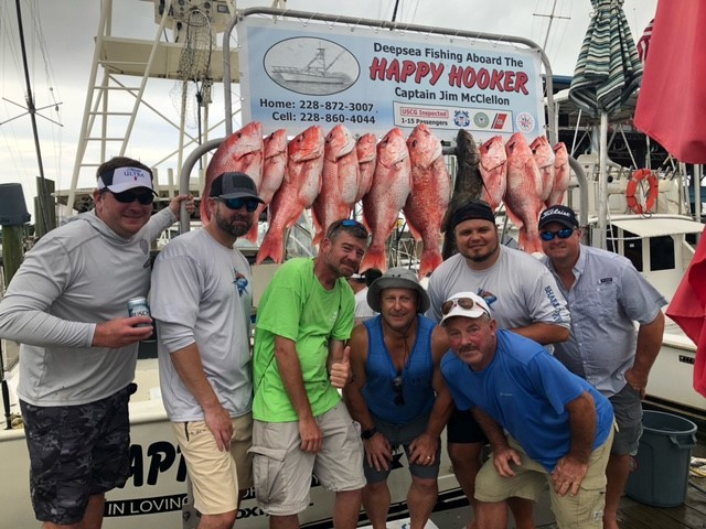 Book your charter today aboard the Happy Hooker. Fishing the Gulf